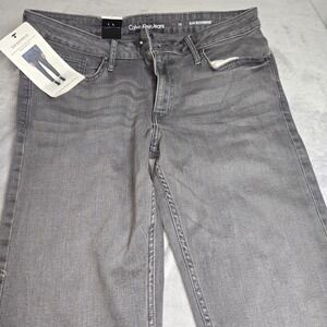 Calvin Klein Jeans Slim Boyfriend Womens 14 Gray Denim Pants NWT Straight Leg